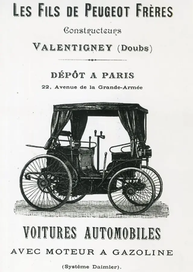 Publicidad antigua de Peugeot