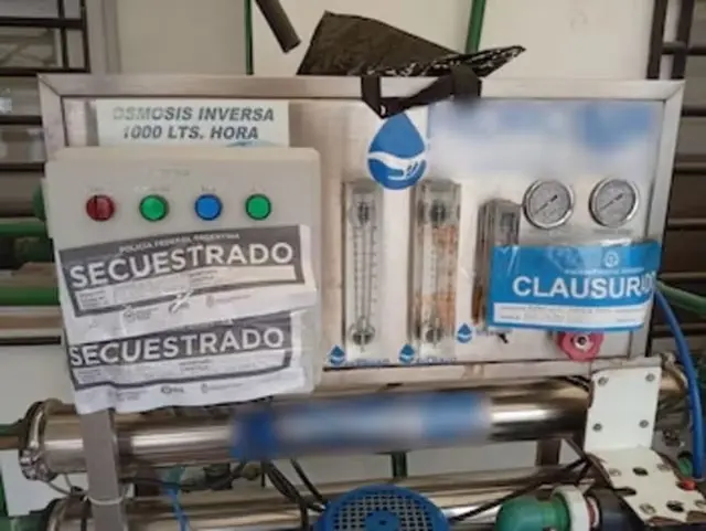 Clausuraron y secuestraron la maquinaria involucrada