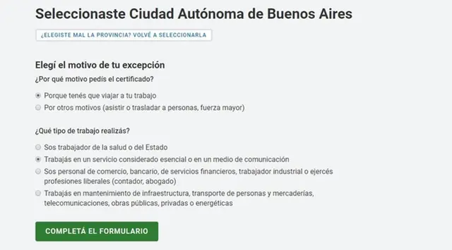 Luego, se deben completar los motivos de la solicitud del permiso