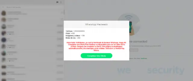 Otro sitio apócrifo ofrece el mismo servicio.