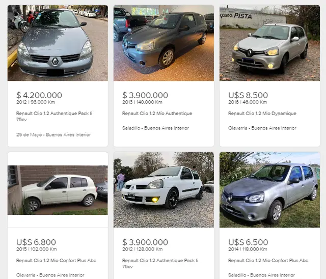 Renault Clio, otro modelo con alta demanda y elevados precios.