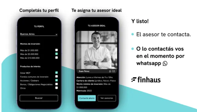 Finhaus nació con el objetivo de que el asesoramiento financiero en mercado de capitales, sea accesible para todos.