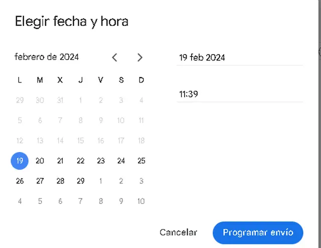 Con la función programar envíos en Gmail podés elegir la fecha y hora en que querés que tu correo sea enviado