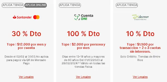 El descuento con Santander está también los domingos 