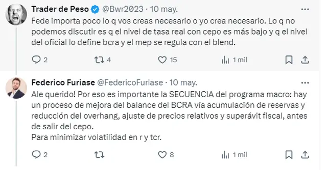 Federico Furiase, asesor de Caputo, argumentó por qué el gobierno profundizará la política de restricción monetaria