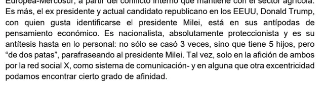 En una carta, Cristina Kirchner le advertía a Milei que Trump está lejos de su 'libertarianismo'