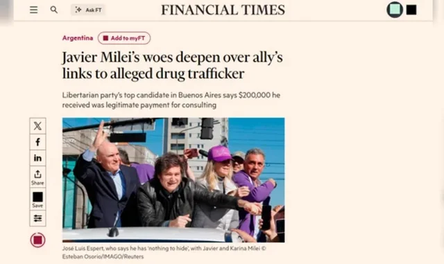 Indeseado fenómeno barrial: el escándalo Espert llegó al Financial Times