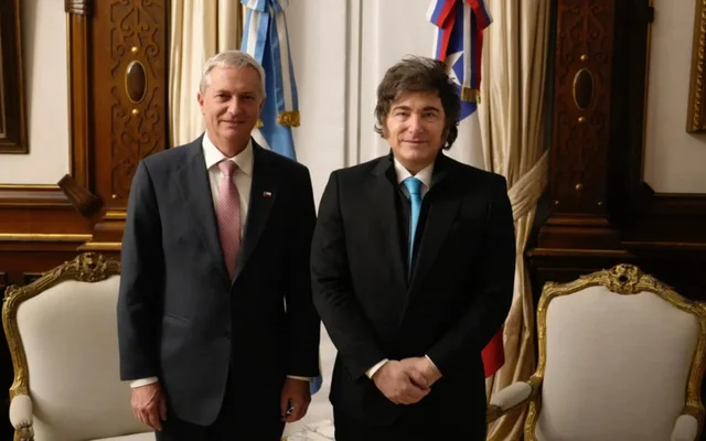 Javier Milei con el presidente de chile, José Antonio Kast