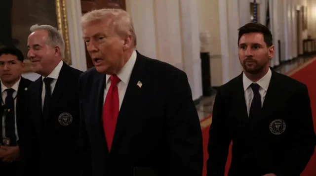 Donald Trump con Messi