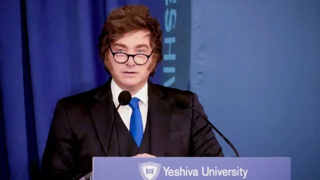 Argentina Week 2026: Mlei acusó a Rocca y Madanes de beneficiarse de protecciones estatales y habló del riesgo país