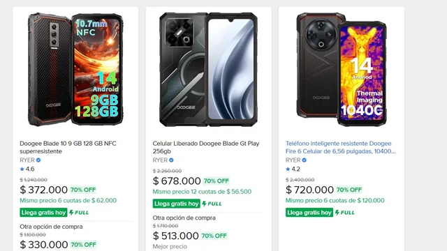 Celulares blindados y con pantallas ultrarresistentes: qué modelos comprar desde $370.000