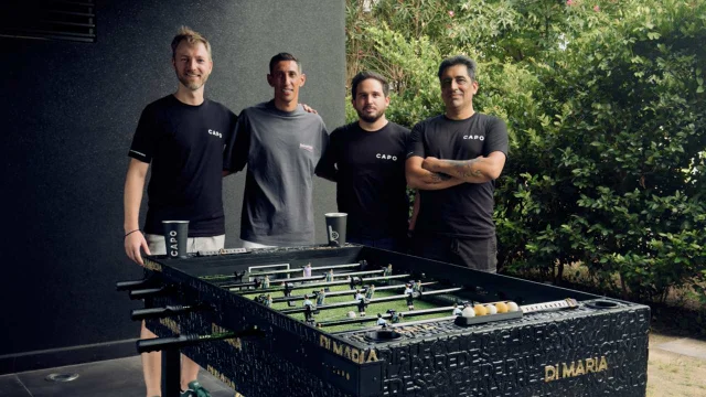 El metegol que ningún otro país inventó, lo hicieron dos rosarinos y Di María ya lo tiene