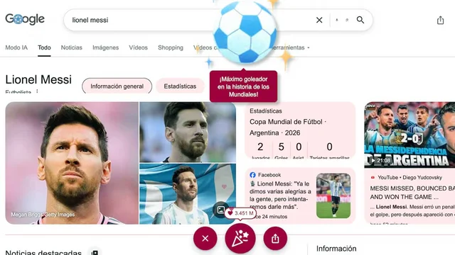 La dedicatoria de Google a Lionel Messi tras el triunfo mundialista: cómo ver la animación oculta