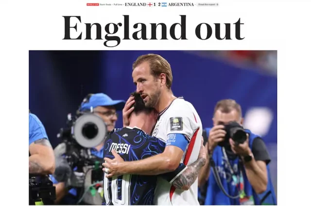 Medios ingleses sobre derrota con Argentina