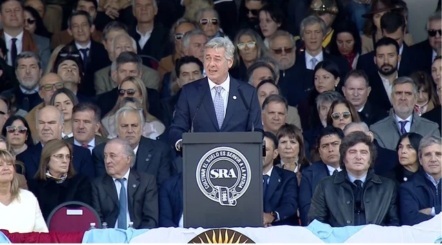 El  pedido del presidente de Sociedad La Rural a Milei: Las retenciones deben dejar de existir para siempre