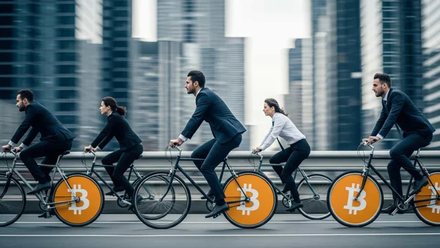 No son pequeños ahorristas, hacen la bicicleta con precio del Bitcoin e invierten cada vez más