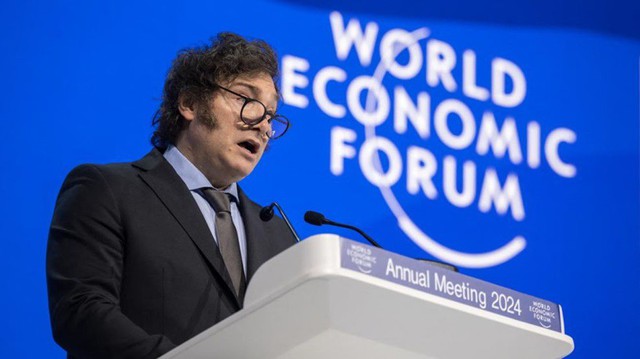 Javier Milei llegó a Suiza para participar del Foro de Davos