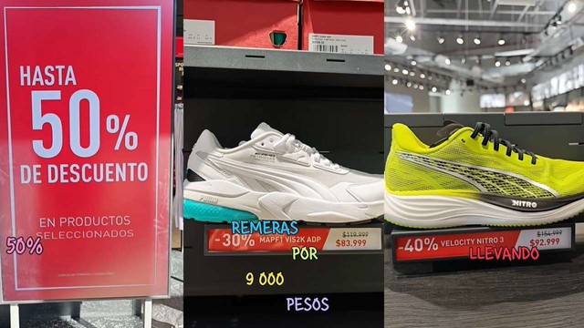 Este outlet te vende zapatillas Puma súper baratas y hasta en 12 cuotas sin interés