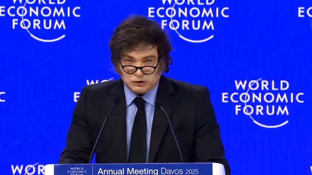 En Davos, Javier Milei llamó a "eliminar el virus de la ideología woke" y cargó contra los líderes de occidente