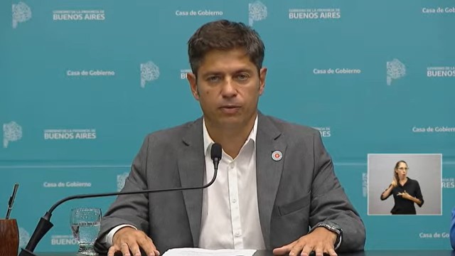 EN VIVO | Kicillof le responde a Milei, tras la amenaza del Presidente de intervenir la Provincia