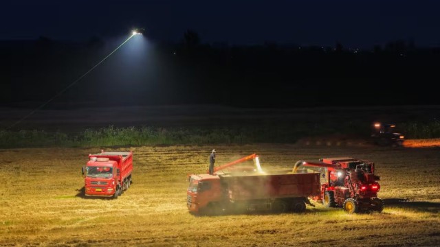 Cosecha nocturna: el invento futurista para ganarle a las tormentas