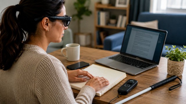 Cómo la Inteligencia Artificial ayuda a personas con ceguera a estudiar y trabajar