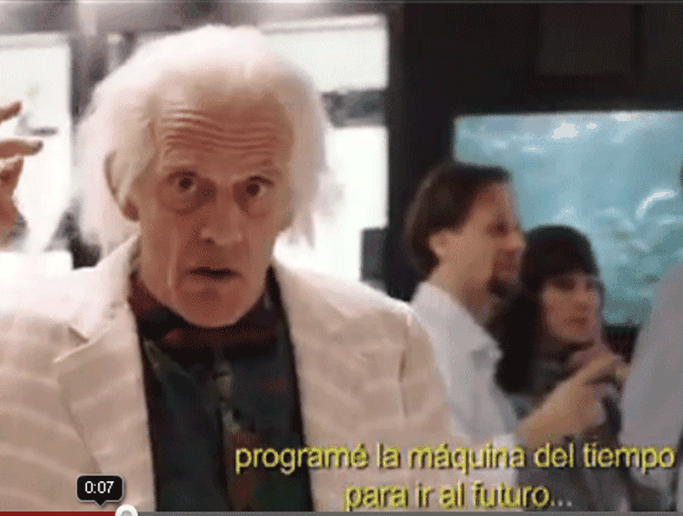 Garbarino presenta el aviso publicitario "oficial" de "Volver al Futuro"