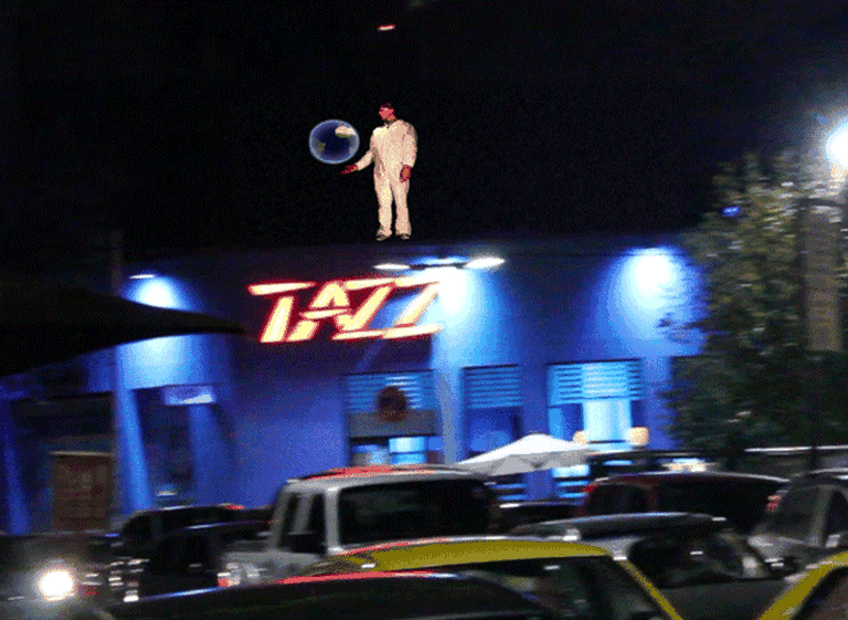 Desarrollan un sistema de acción de holografí­a 3D para la ví­a pública