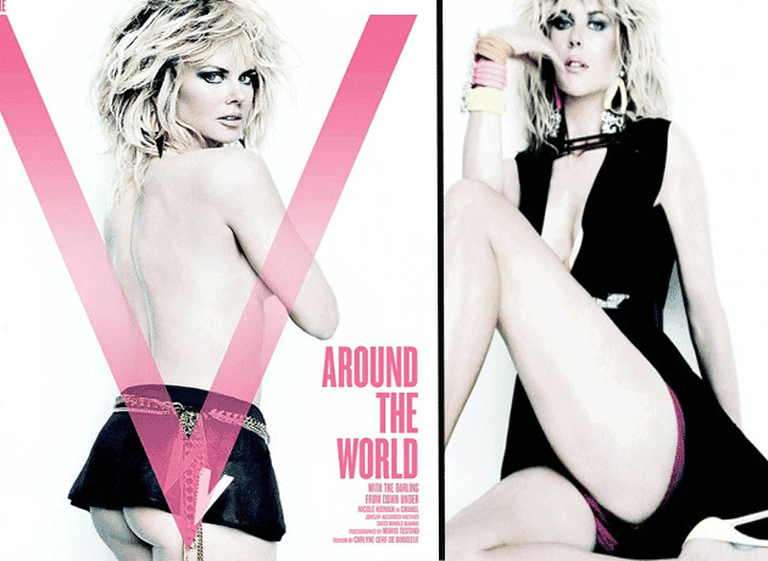 Irreconocible, Nicole Kidman se destapa para una revista masculina