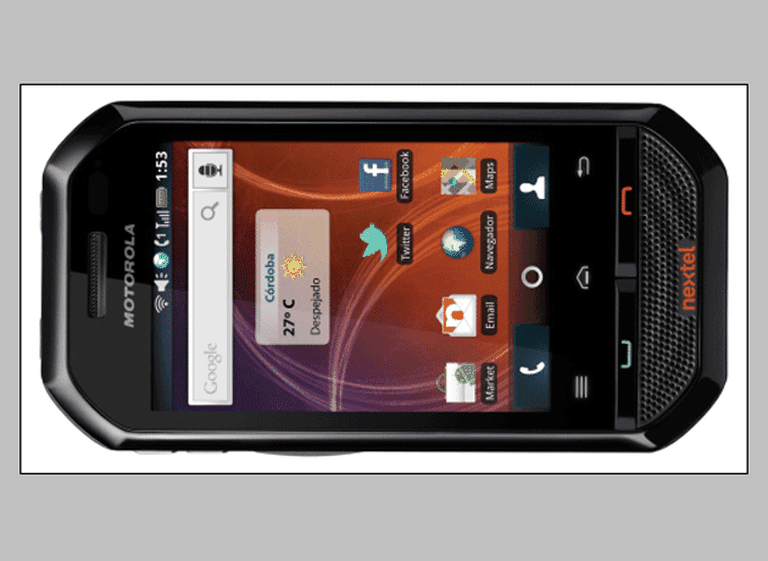 Motorola y Nextel lanzan un teléfono táctil con Android