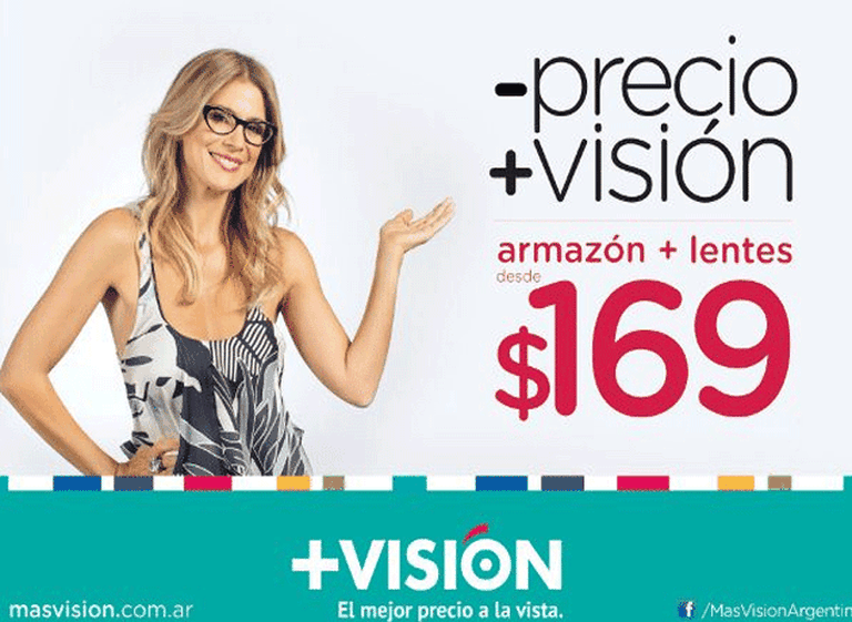 Flavia Palmiero pasó del baile del caño a modelo de anteojos