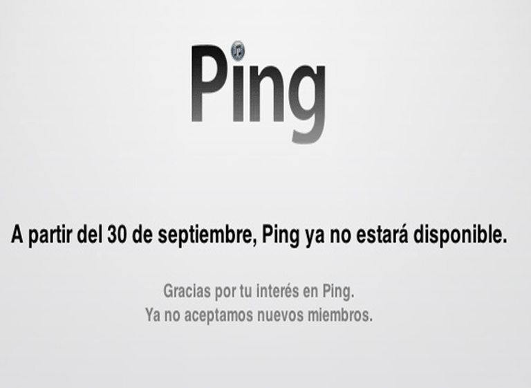 La fallida red social de Apple "Ping" ya tiene fecha de vencimiento: 30 de septiembre
