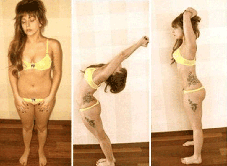Fiel a su estilo, Lady Gaga se mostró desnuda para enfrentar las acusaciones de sobrepeso