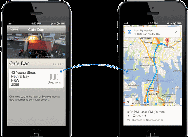 Google le "moja la oreja" a Apple y lanza nuevos mapas para el iPhone
