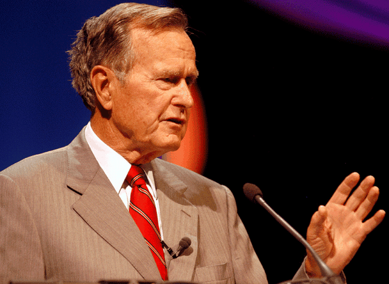 George Bush padre se une a Twitter para recordar a Nelson Mandela
