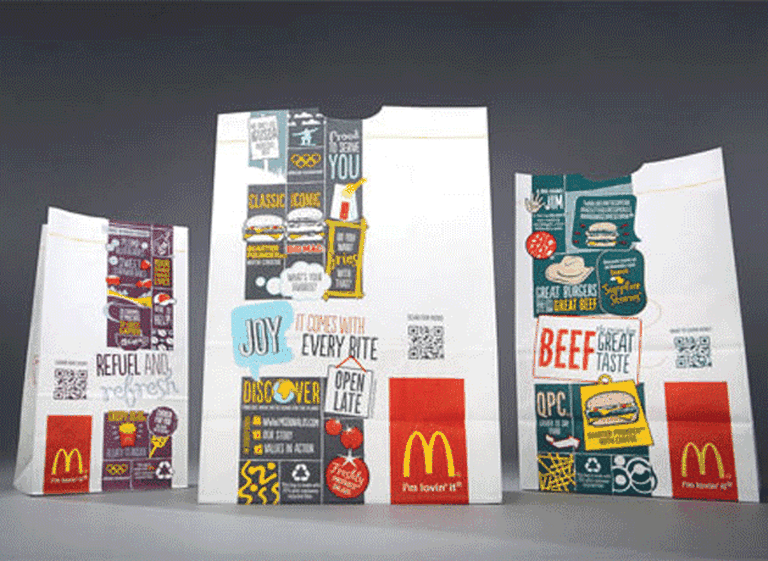 Los códigos QR ahora llegan a McDonald's: sus bolsas y vasos tendrán información nutricional
