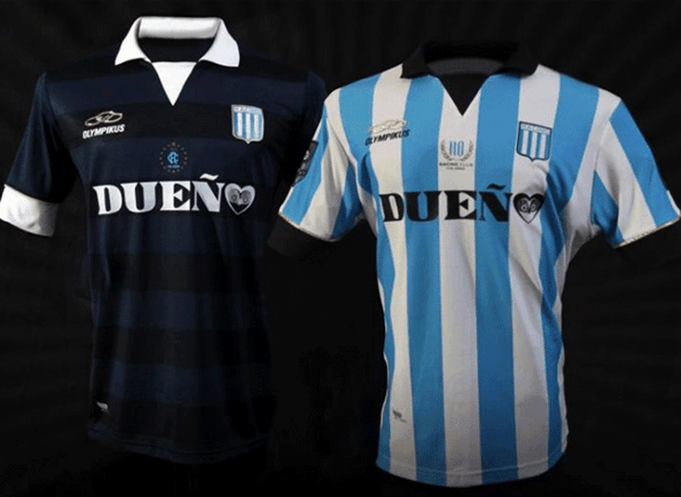 Una idea "poco feliz": Racing eligió una pileta para presentar su nueva camiseta