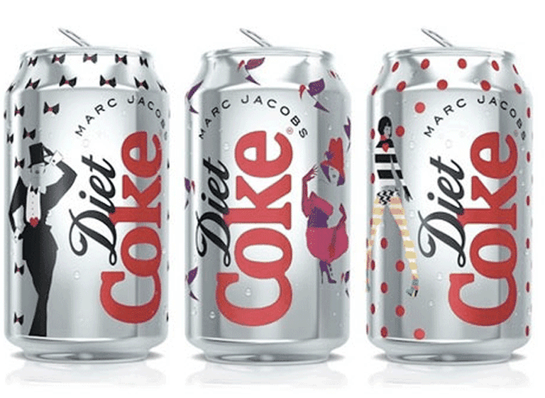 Divertidas y con estilo: éstas son las nuevas latas de Coca-Cola Light diseñadas por Marc Jacobs