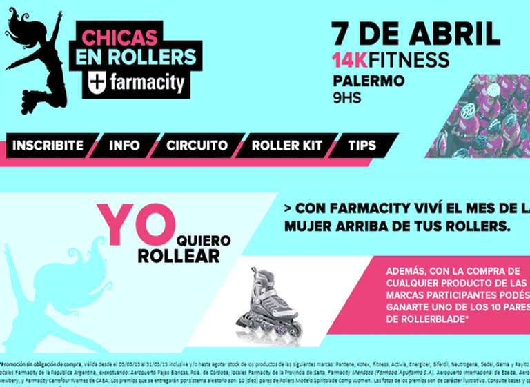 Farmacity invita a las mujeres a un paseo en rollers por Palermo