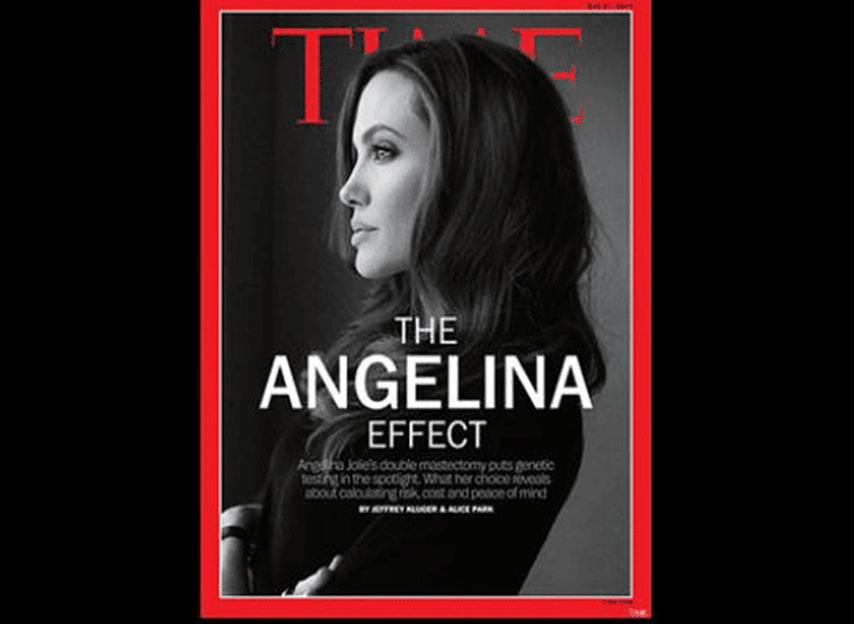El efecto "Angelina" causa furor y la actriz es la tapa de la última revista Time