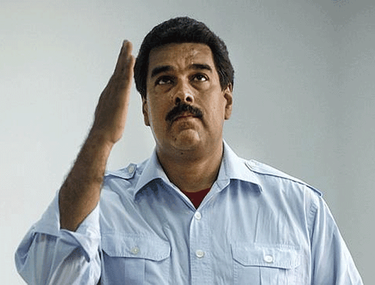 La cara de Nicolás Maduro "se aparece" en un cuadro de Hugo Chávez