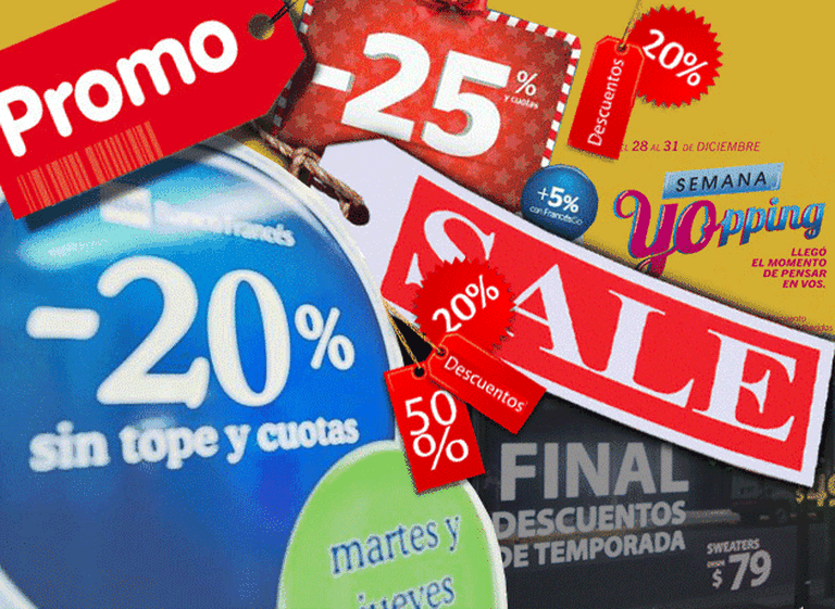 Descuentos: la "saturación" les quitó efectividad y el precio real genera sensación de "estafa"