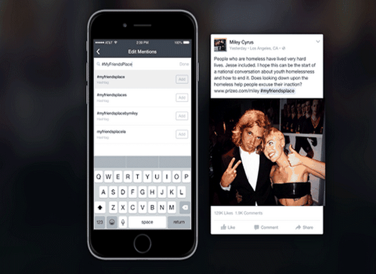 Facebook lanza Mentions 2.0: una aplicación especial para famosos