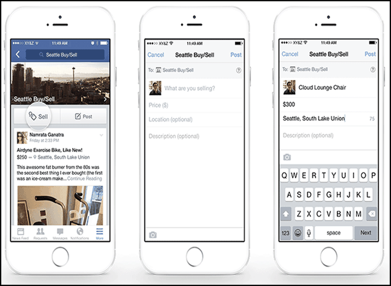 Ahora Facebook introduce funciones de "compra" y "venta" en sus grupos