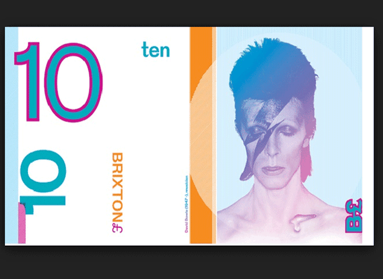 En Inglaterra emiten billetes con la cara de David Bowie