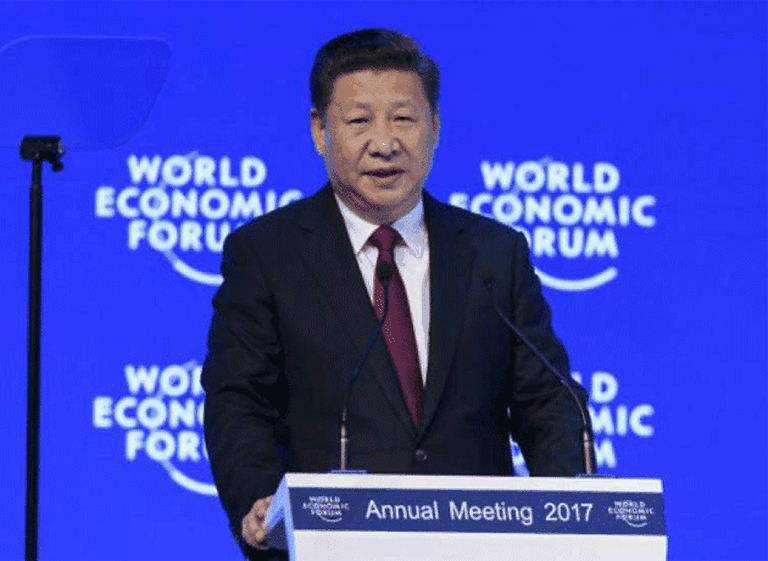 El presidente chino Xi Jinping le pidió a los lí­deres mundiales "decirle no al proteccionismo"