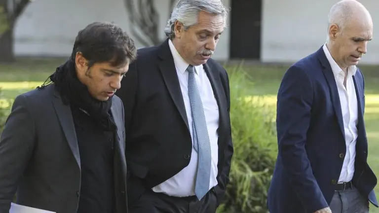 Preocupación por la disparada de contagios: Fernández recibió a Kicillof y Larreta en Olivos