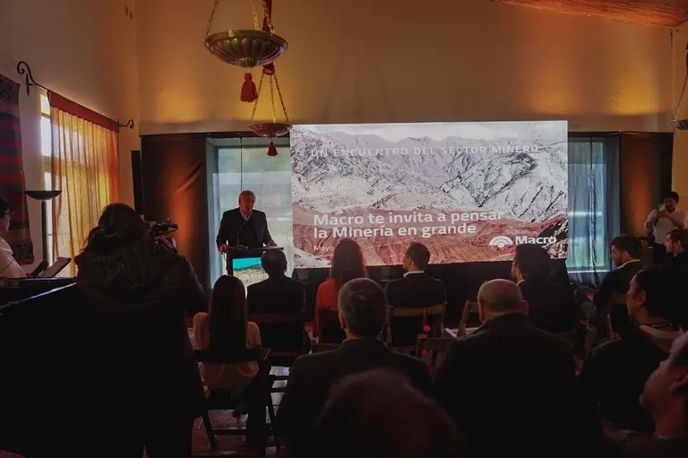 Gerardo Morales participó de la jornada "Macro te invita a pensar la minería en grande"