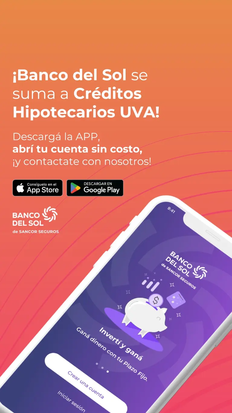 Banco del Sol se suma a los bancos que ofrecen Créditos Hipotecarios UVA