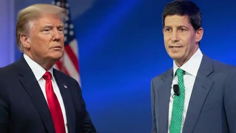 Donald Trump con Kevin Warsh